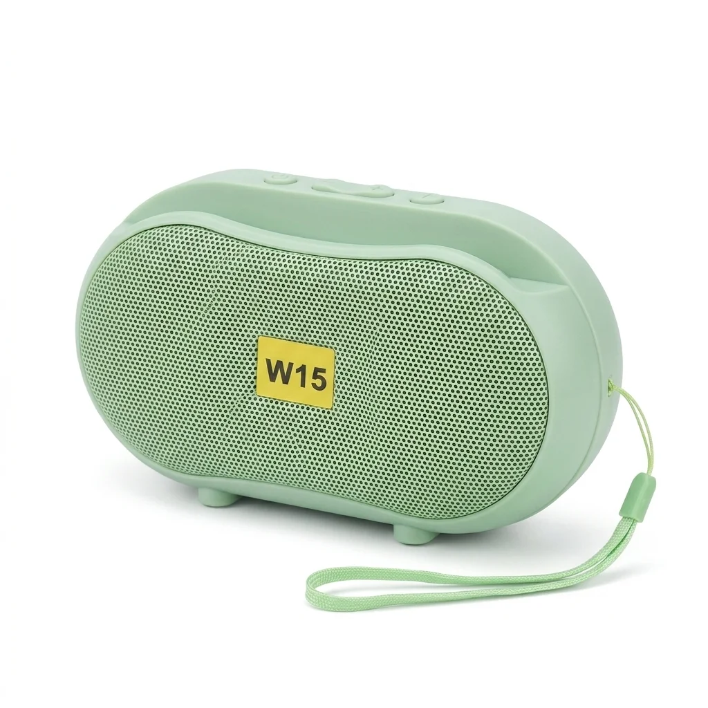 W15 Mini Portable Bluetooth Speaker – Light Green