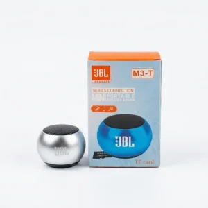M3-T Mini Portable Metallic Bluetooth Speaker with TF Card Slot – Silver