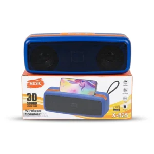 Music X-825 Portable Wireless Bluetooth Speaker with Phone Holder - 10W Output