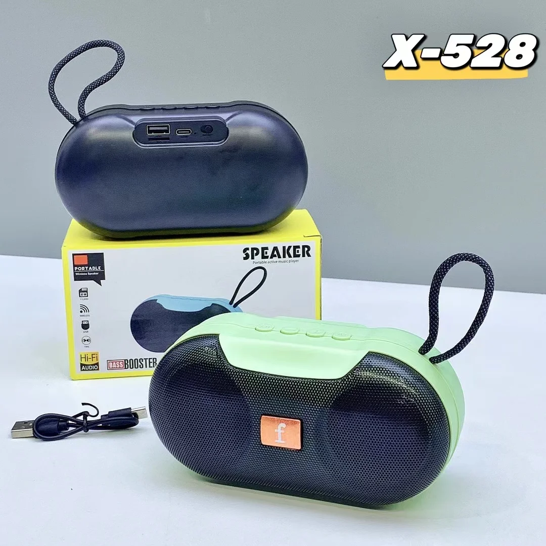 X-528 Portable Wireless Speaker with Bass Booster & TWS - Full Black - Image 2