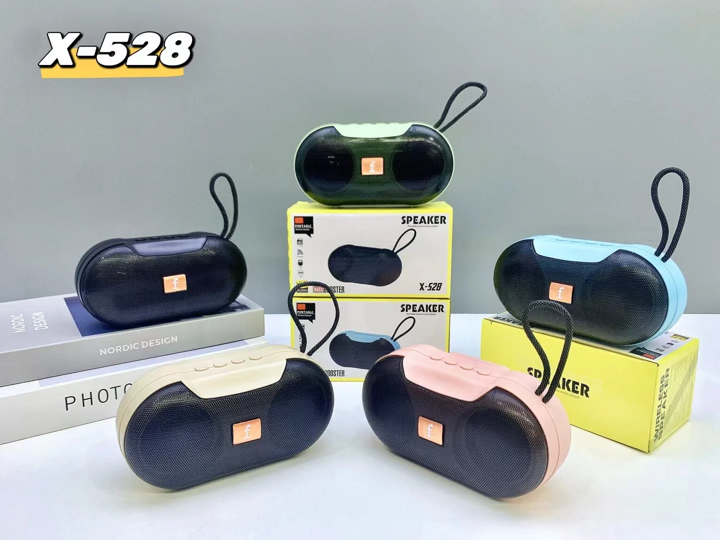 X-528 Portable Wireless Speaker with Bass Booster & TWS - Full Black - Image 5