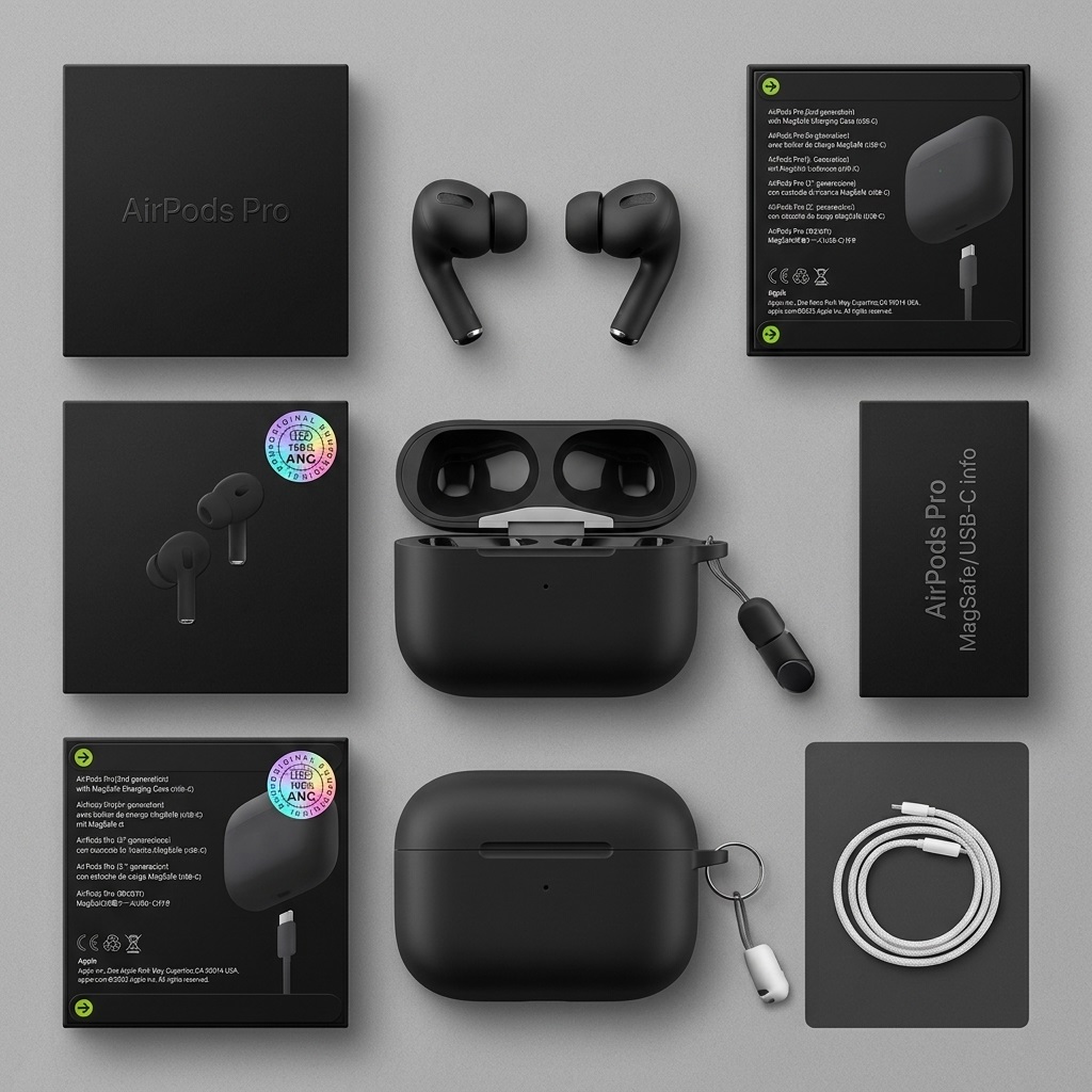 AirPods Pro 2nd Generation Wireless Earbuds (Black Edition)