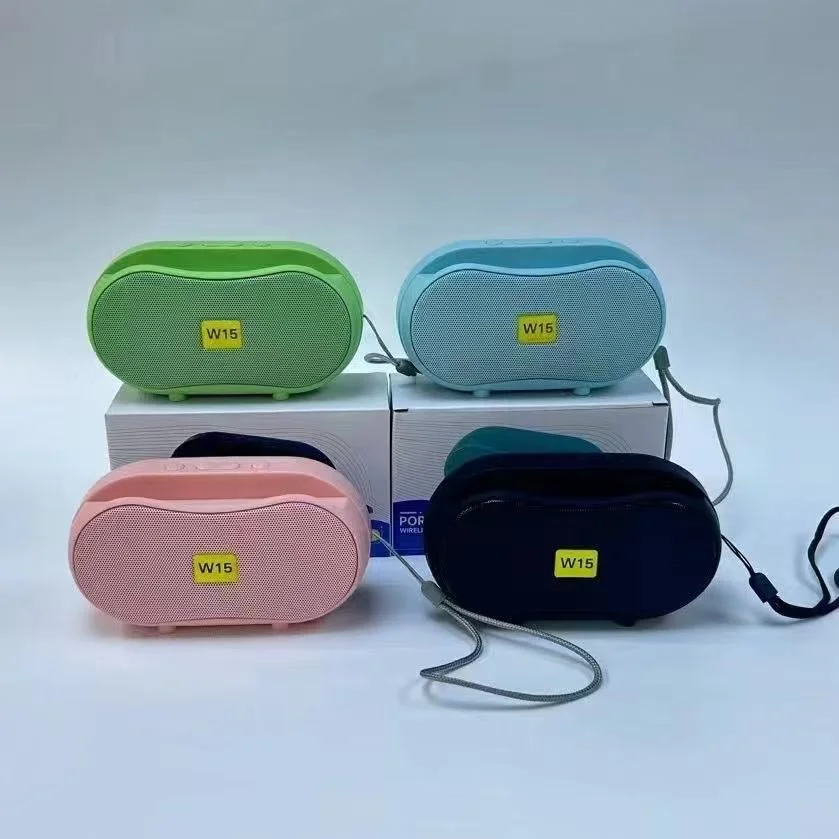 W15 Mini Portable Bluetooth Speaker – Light Green - Image 7